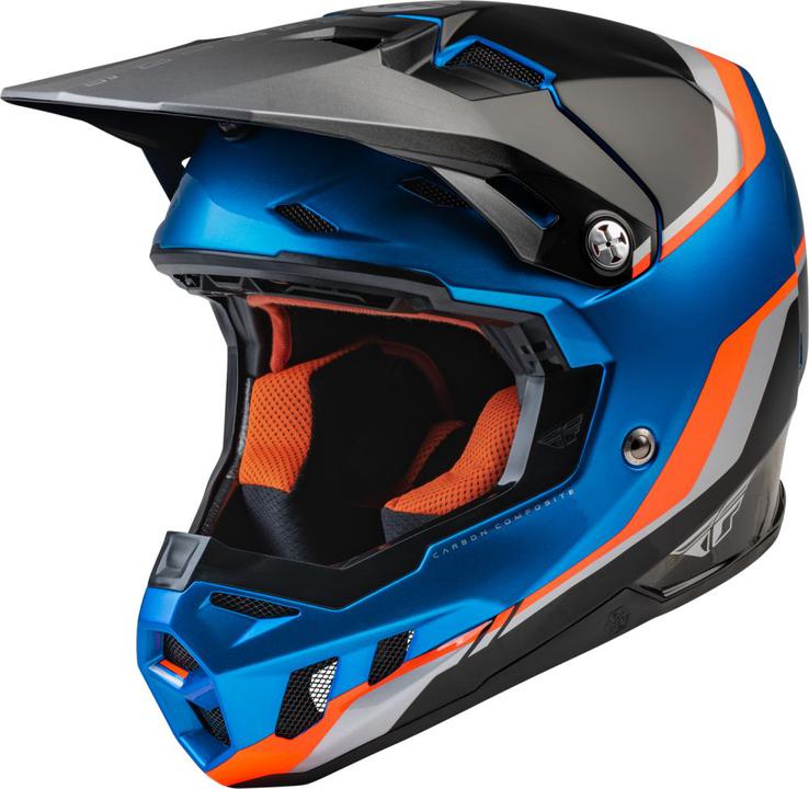 Fly 2022 Youth Formula Cc Helmet Driver Blue Orange Black