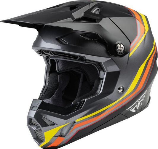 Fly 2022 Youth Formula CP Helmet - Se Speeder Black Yellow Red