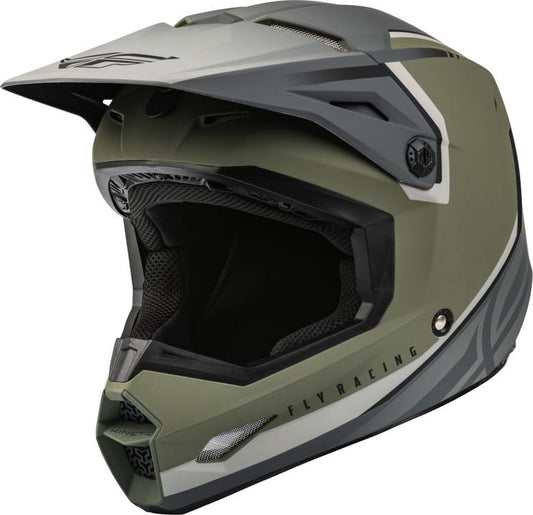 Fly MX24 Youth Kinetic Vision - Olive / Grey