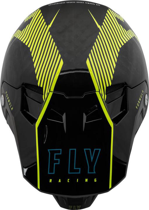 Fly Youth Formula Tracer Carbon Helmet - Hi-Vis / Black