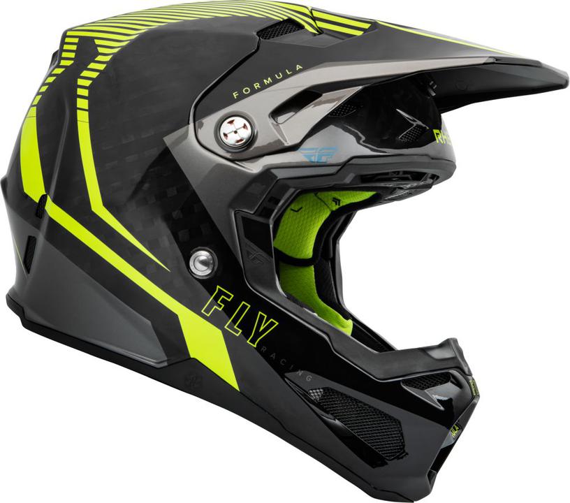 Fly Youth Formula Tracer Carbon Helmet - Hi-Vis / Black