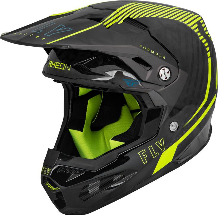 Fly Youth Formula Tracer Carbon Helmet - Hi-Vis / Black