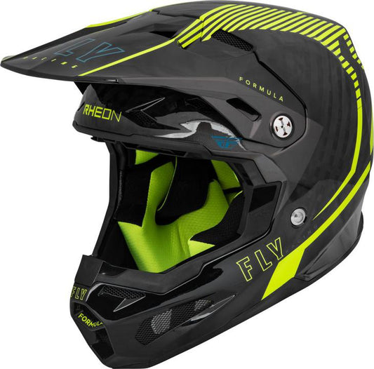 Fly Youth Formula Tracer Carbon Helmet - Hi-Vis / Black