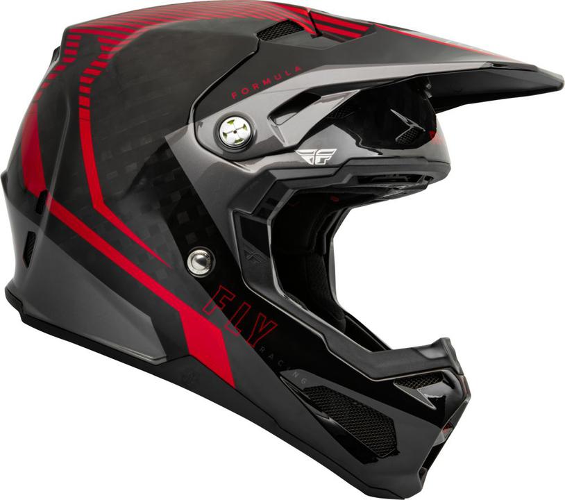 Fly Youth Formula Tracer Carbon Helmet - Red / Black