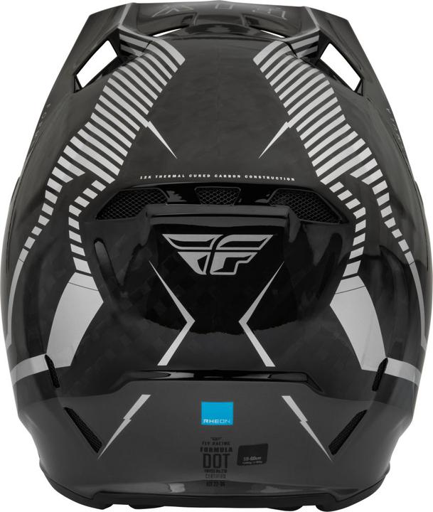 Fly Youth Formula Tracer Carbon Helmet - Silver / Black