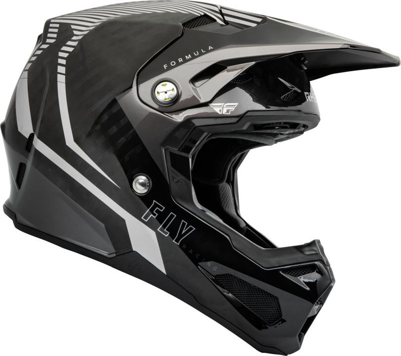 Fly Youth Formula Tracer Carbon Helmet - Silver / Black