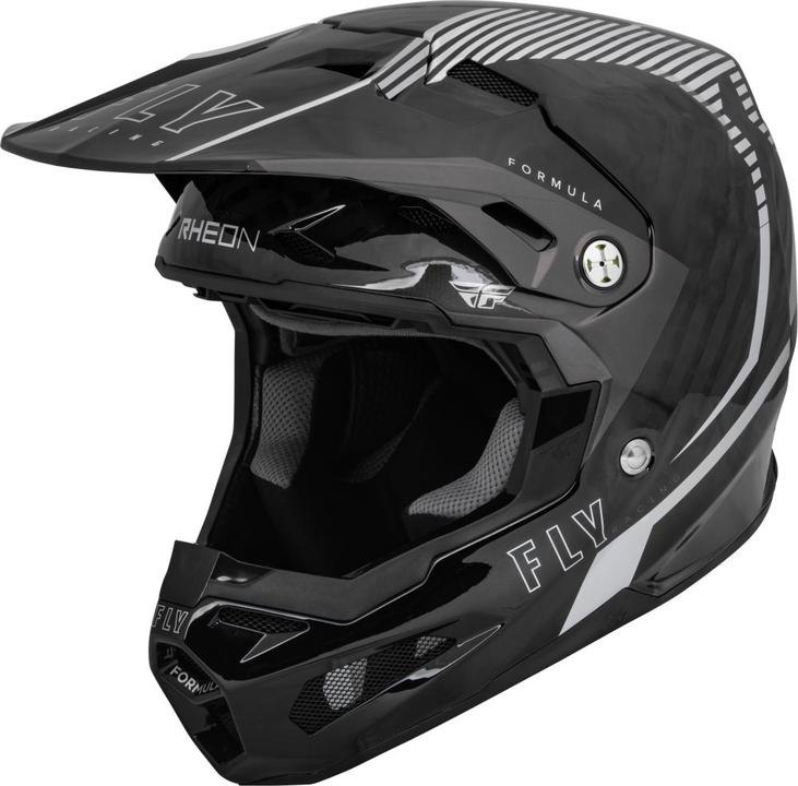 Fly Youth Formula Tracer Carbon Helmet - Silver / Black