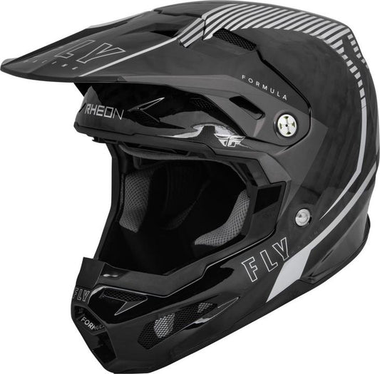 Fly Youth Formula Tracer Carbon Helmet - Silver / Black