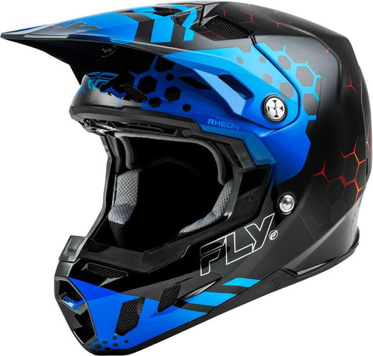 Fly MX24 Formula CC Helmet Tektonic - Black / Blue / Red