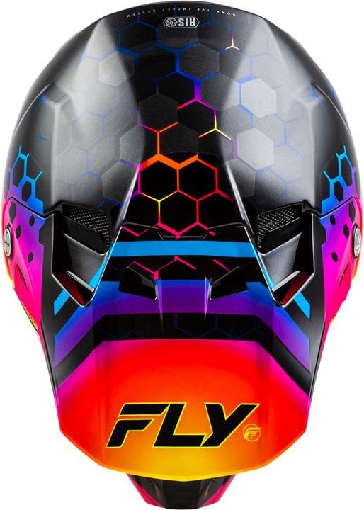 Fly MX24 Formula CC Helmet Tektonic - Black Sunset