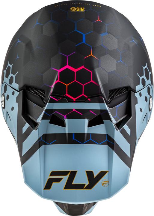 Fly MX24 Youth Formula CC Helmet Tektonic - Matt Black / Slate