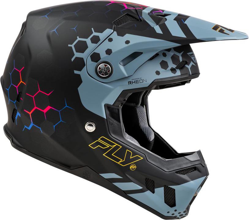 Fly MX24 Youth Formula CC Helmet Tektonic - Matt Black / Slate