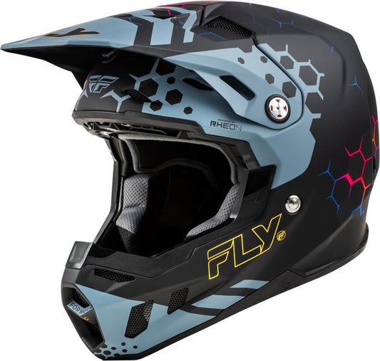 Fly MX24 Youth Formula CC Helmet Tektonic - Matt Black / Slate