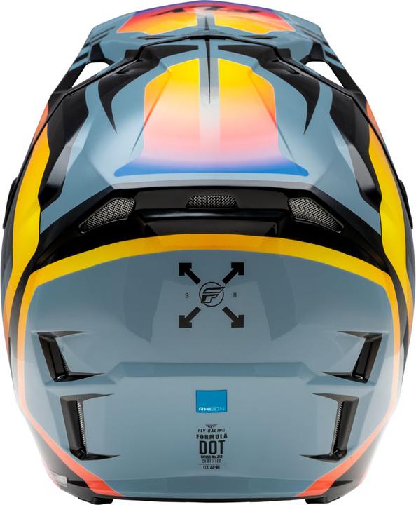 Fly MX24 Formula CP Helmet Krypton - Grey / Black / Electric Fade