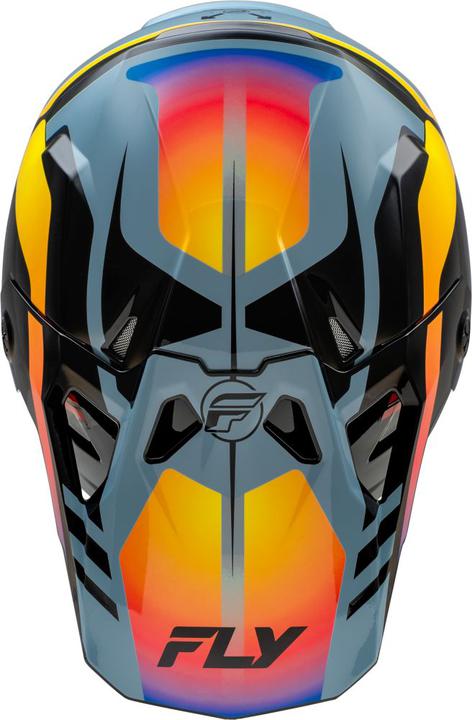Fly MX24 Formula CP Helmet Krypton - Grey / Black / Electric Fade