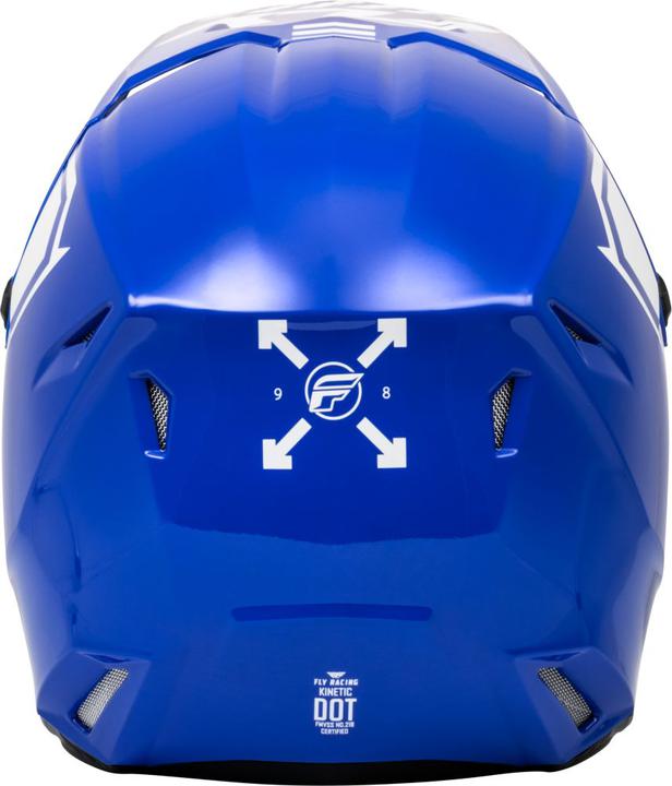 Fly MX24 Youth Kinetic Helmet Menace - Blue / White