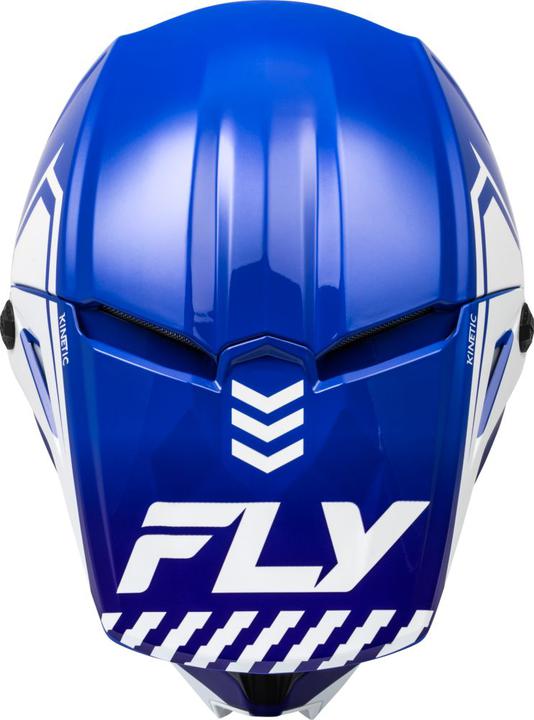 Fly MX24 Youth Kinetic Helmet Menace - Blue / White