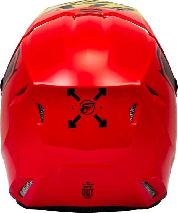 Fly MX24 Kinetic Helmet Menace - Red / Black / Yellow