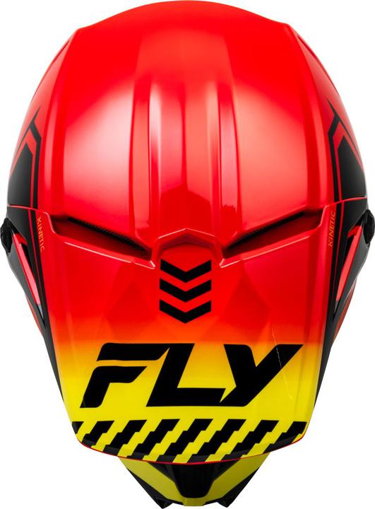 Fly MX24 Kinetic Helmet Menace - Red / Black / Yellow