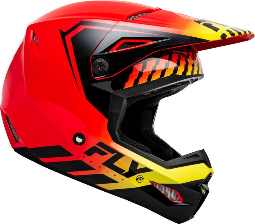 Fly MX24 Kinetic Helmet Menace - Red / Black / Yellow