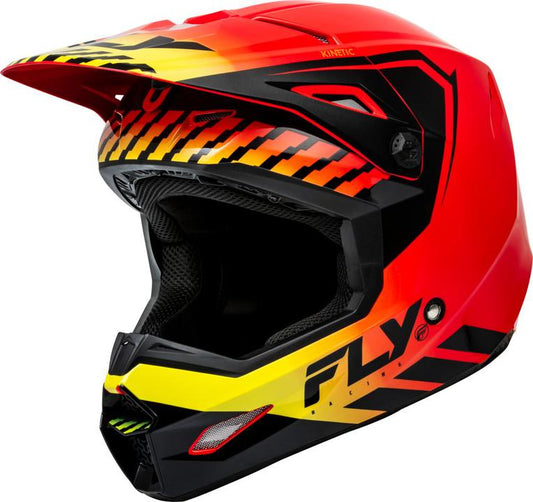 Fly MX24 Kinetic Helmet Menace - Red / Black / Yellow