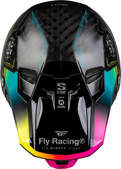 Fly Formula S Carbon Helmet Legacy - Black / Blue / Fuchsia