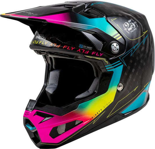 Fly Formula S Carbon Helmet Legacy - Black / Blue / Fuchsia