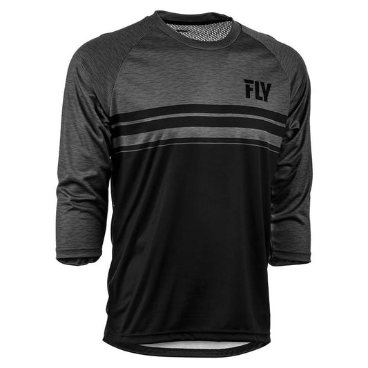 Fly MTB Ripa 3-4 Jersey 19 - Black Heather / Chrome / Grey