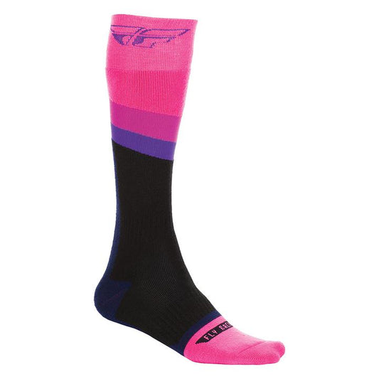 Fly Socks MX Thick Pink / - Black