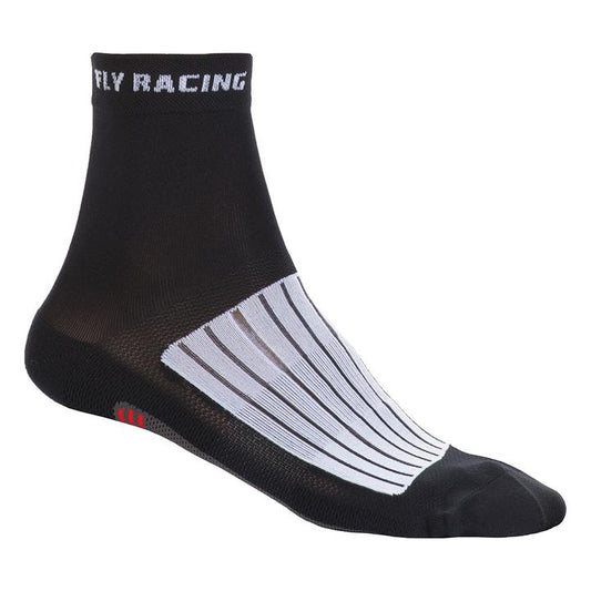 Fly Socks Action - Black / White / Red