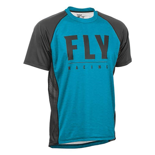 Fly MTB Super D Jersey 20 - Blue / Heather / Black