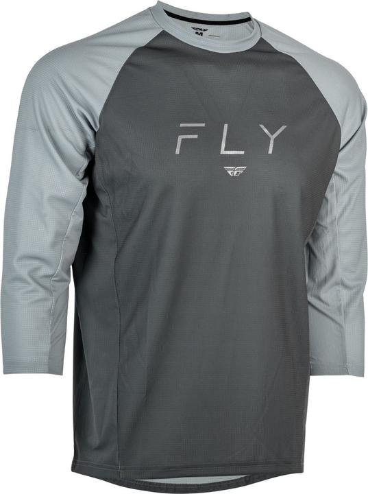 Fly Ripa 3 / 4 Sleeve Jersey - Grey / Light Grey