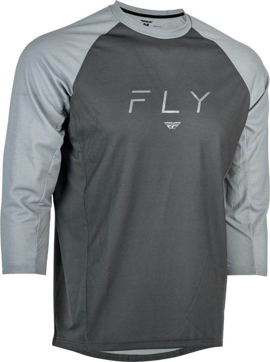 Fly Ripa 3 / 4 Sleeve Jersey - Grey / Light Grey