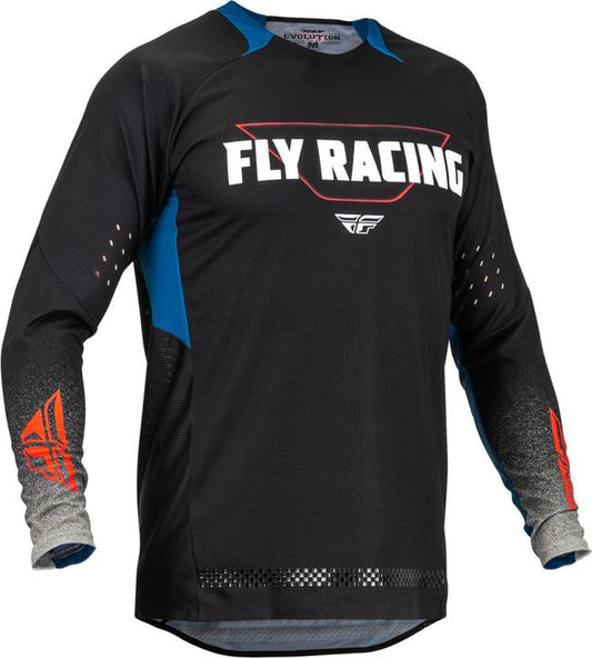 Fly MX23 EVO Jersey - Black / Grey / Blue