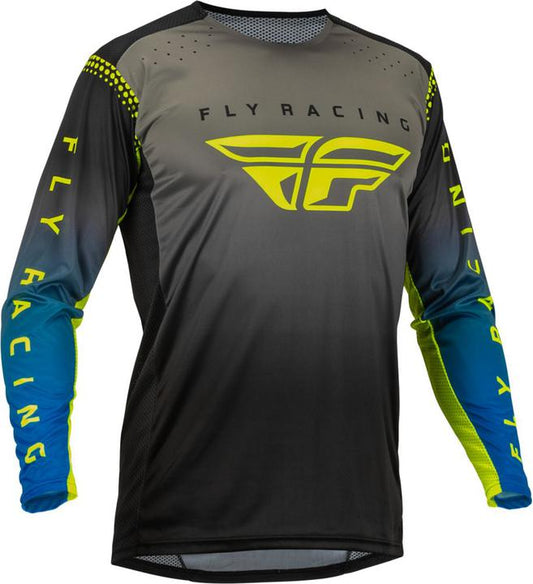 Fly MX23 Lite Jersey Grey Blue Hi-Vis