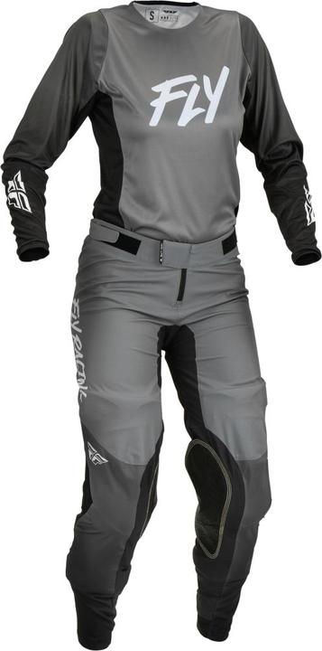 Fly MX23 Women's Lite Jersey Grey - Black