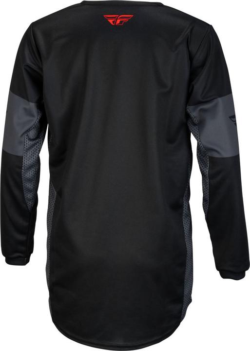 Fly MX23 Youth Kinetic Khaos Jersey - Black Red Grey