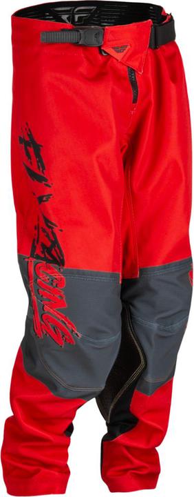 Fly MX23 Youth Kinetic Khaos Pants - Black Red Grey