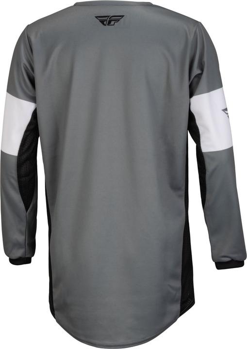 Fly MX23 Youth Kinetic Khaos Jersey Grey - Black / White