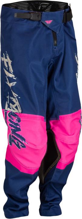 Fly MX23 Youth Kinetic Khaos Pants Pink Blue
