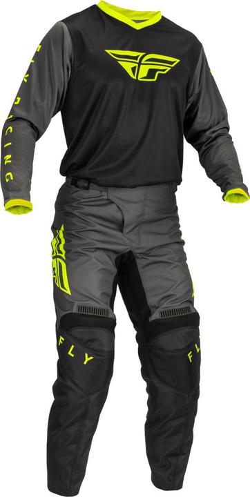 Fly MX23 F-16 Jersey - Black / Grey Hi-Vis