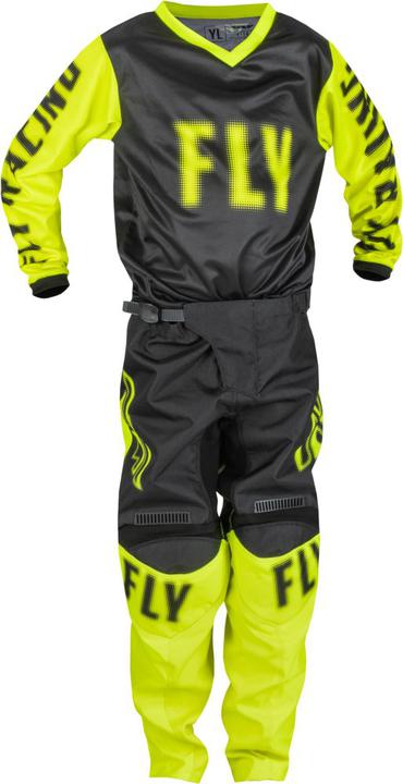 Fly MX23 Youth F-16 Jersey Hi-Vis - Black