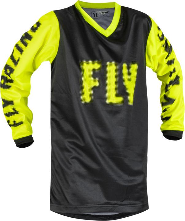Fly MX23 Youth F-16 Jersey Hi-Vis - Black