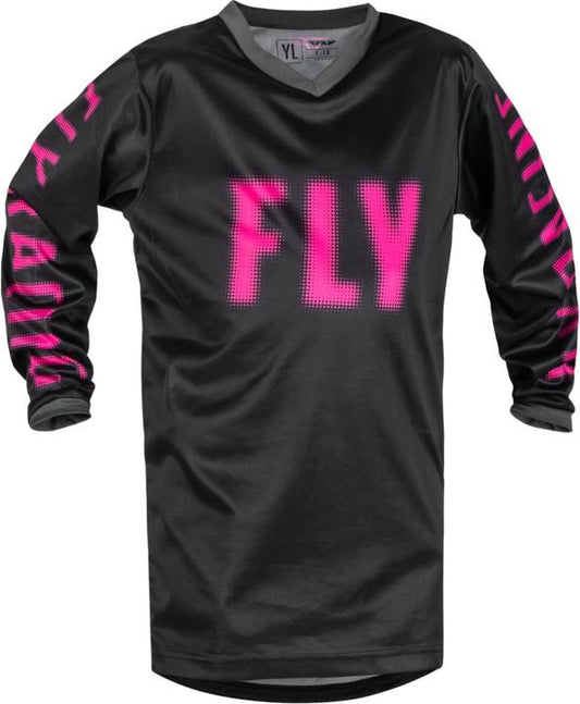 Fly MX23 Youth F-16 Jersey - Black Pink