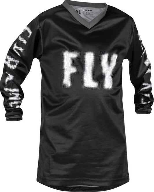 Fly MX23 Youth F-16 Jersey - Black / White