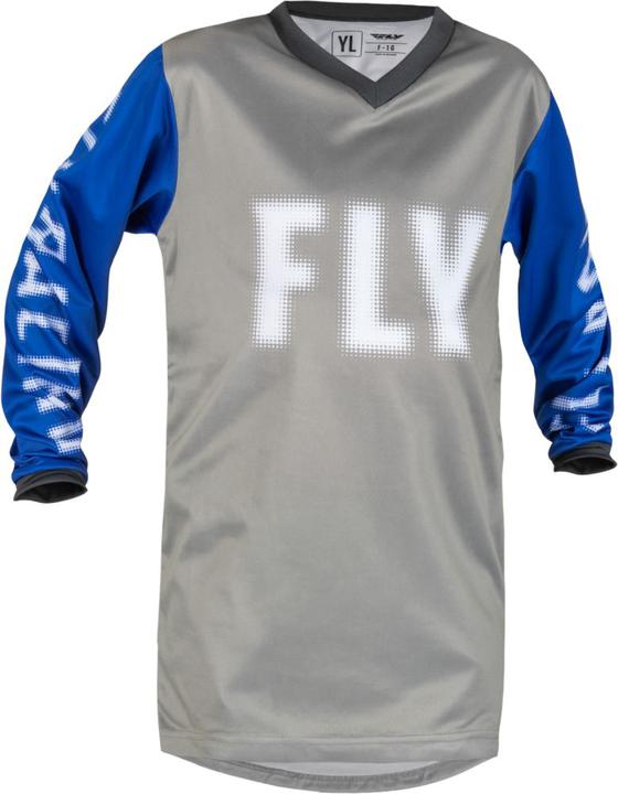 Fly MX23 Youth F-16 Jersey Grey Blue