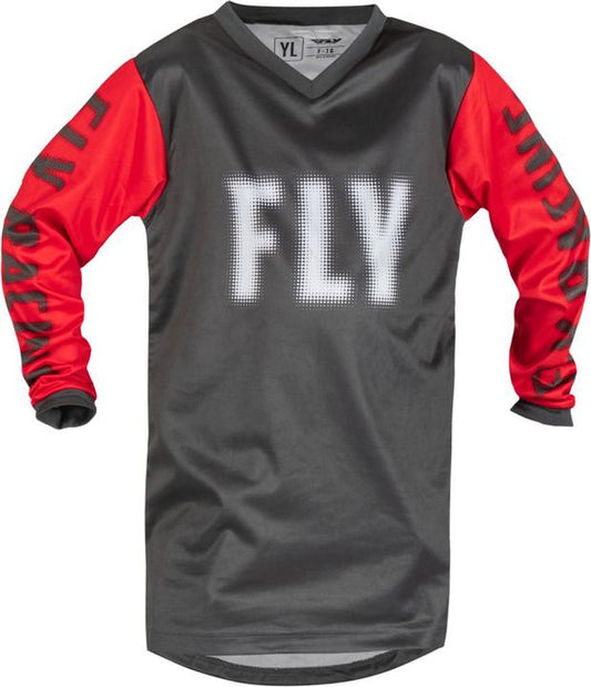 Fly MX23 Youth F-16 Jersey Grey Red