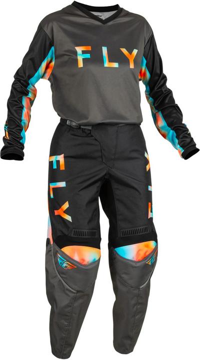 Fly MX23 Women's F-16 Jersey Grey Pink