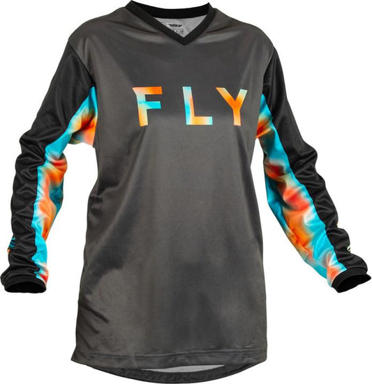 Fly MX23 Women's F-16 Jersey Grey Pink
