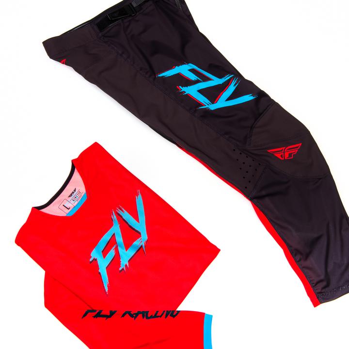 Fly 23.5 Mesh Rave Pants Red - Black